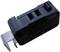 A black micro switch with metal lever; marked 'D44Y' and '10A 125/250VAC'.