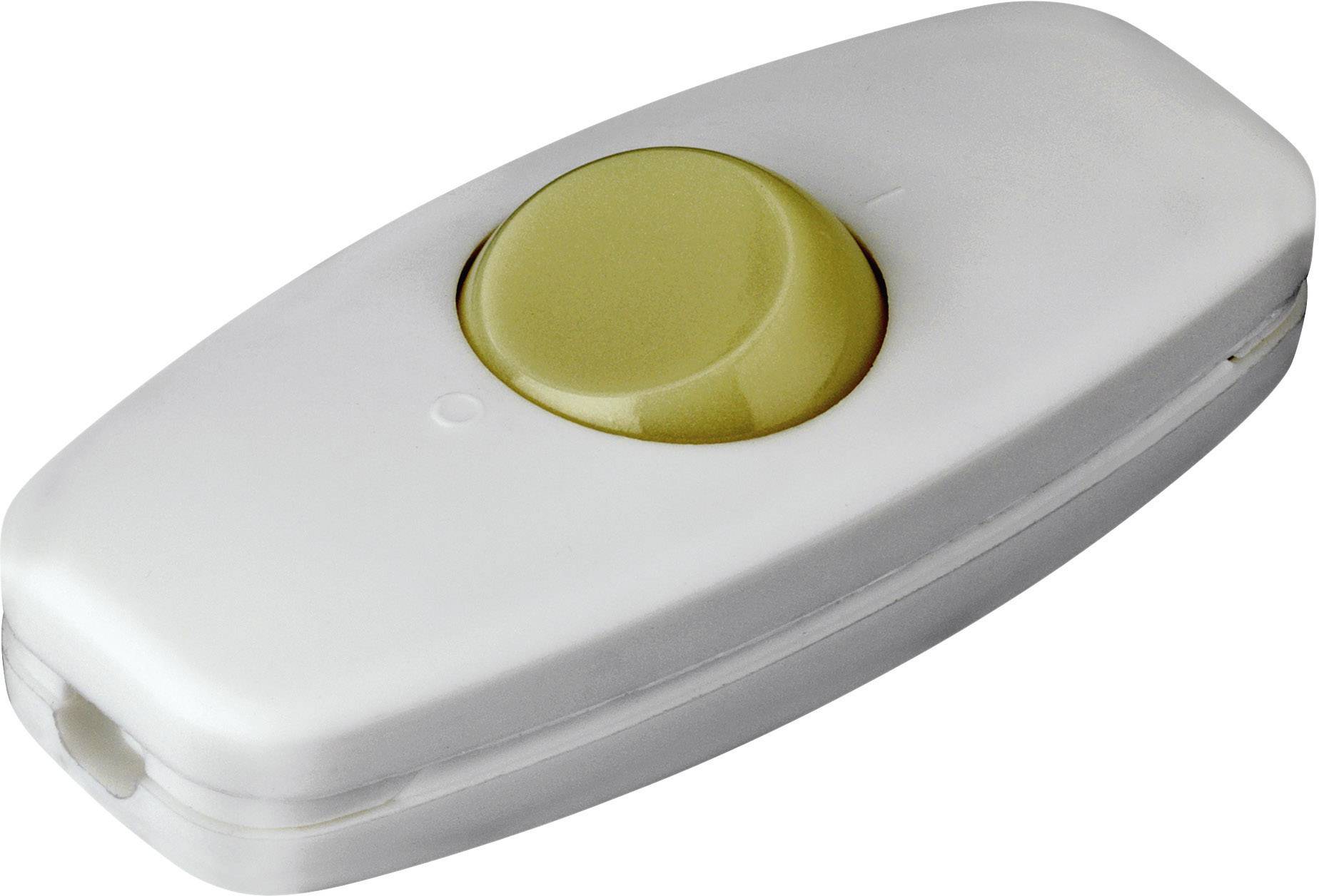 Image of interBaer 5052-208.01 Pull switch White 2 x Off/On 2 A 1 pc(s)