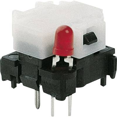 Marquardt 6425.4111 Pushbutton 28 V 0.1 A 1 x Off/(On) momentary Red  (L x W x H) 14.8 x 13.5 x 10.7 mm  1 pc(s) 