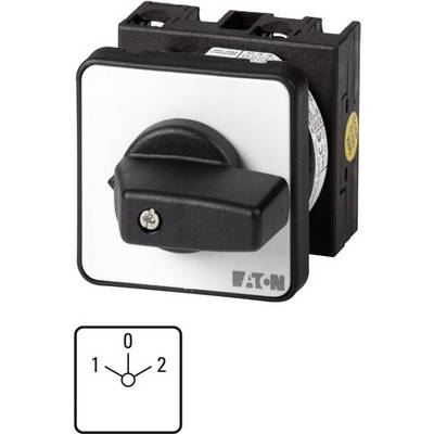 'Rotary switch with labelling 0, 1 and 2. The device is set to 0. Brand name on the front. Suitable for controlling machinery.'