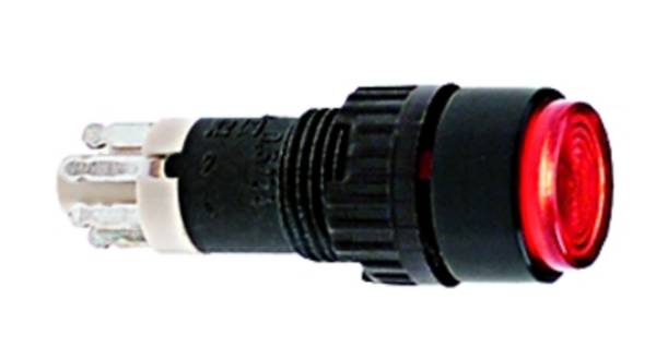 RAFI 1.15.106.505/1000 1.15.106.505/1000 Pushbutton 24 V 0.5 A 1 x Off/(On) momentary White IP40 5 pc(s)