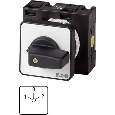 Three-position rotary switch, marked with '0', '1' and '2'. Manufacturer name 'EATON' on the front.