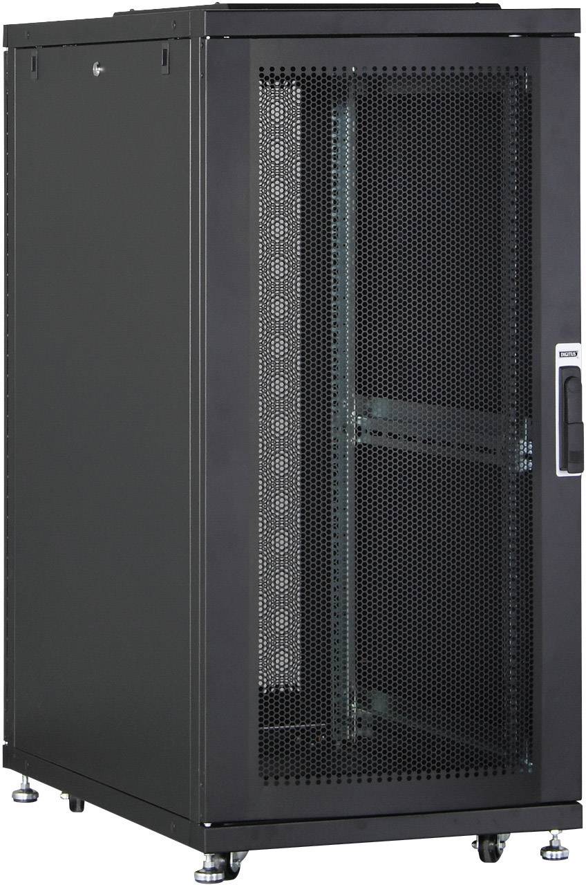 Digitus DN-19 SRV-26U-B-1 19" server rack cabinet (W x H x D) 600 x 1260 x 1000 mm 26 U Black (RAL 9005)