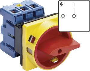Kraus & Naimer KG20B.T203/01.E Isolator switch Lockable 25 A  1 x 90 ° Red, Yellow 1 pc(s)