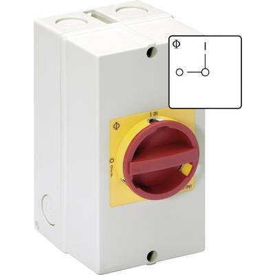 Kraus & Naimer KG64B T206/40 KL71V Disconnector Lockable 63 A 1 x 90 ° Red, Yellow 1 pc(s)