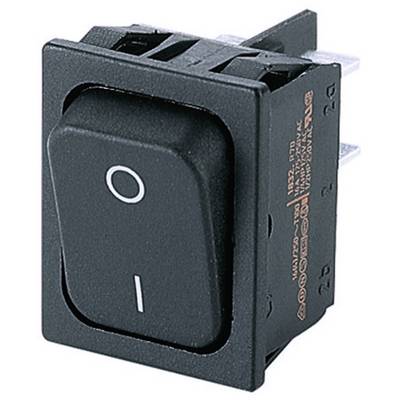 Black toggle switch in On/Off position, labelled 'O' (top) and 'I' (bottom). Electronic component with connectors.
