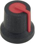 Cliff CL170823BR Control knob Black, Red (Ø x H) 16.8 mm x 14.5 mm 1 pc(s)
