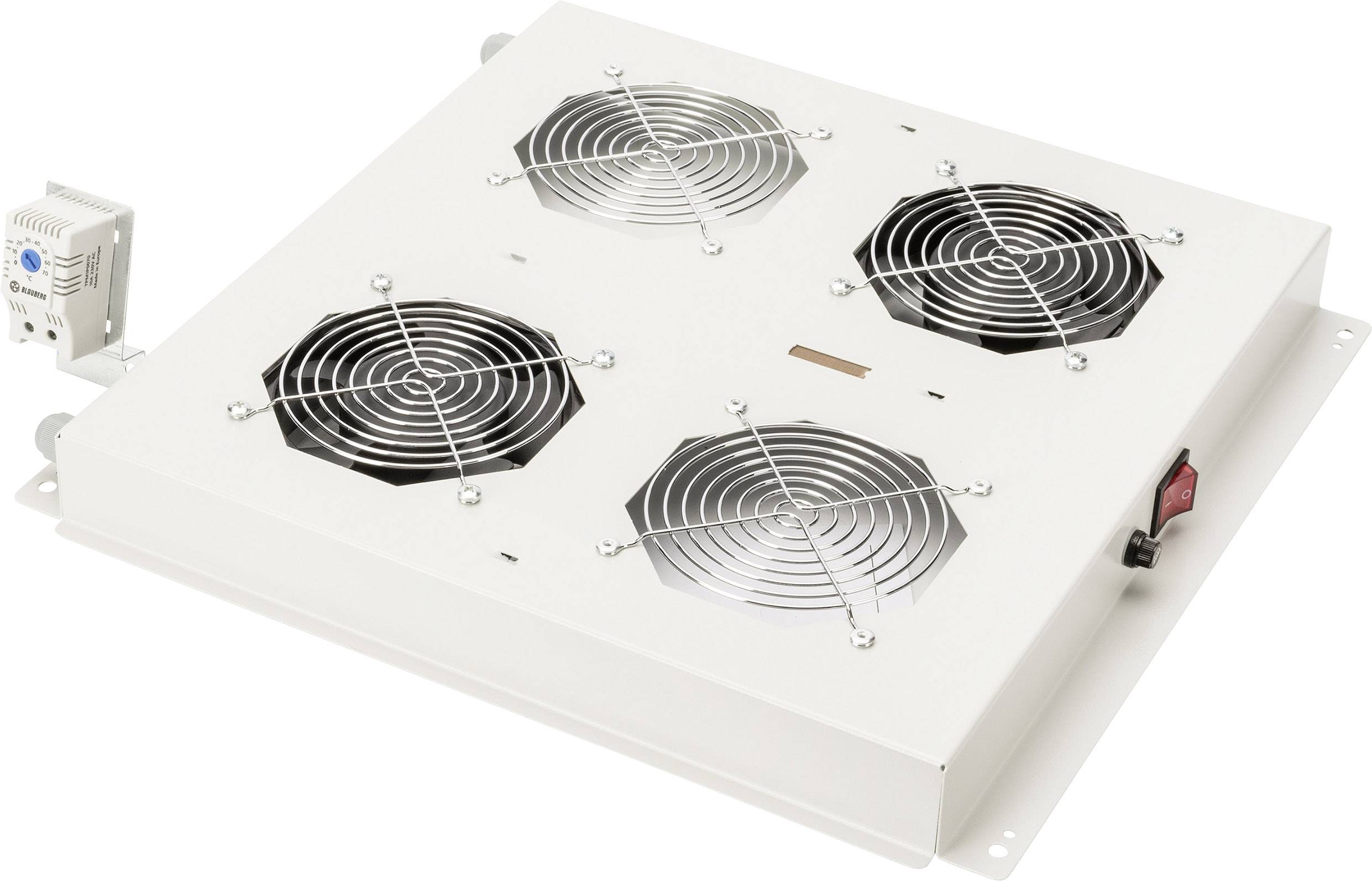 Digitus DN-19 FAN-2-N 19 inch 2 x Server rack cabinet fan Grey-white (RAL 7035)