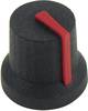 Cliff CL170842CR Knob K87Mbr Black / Red 6mm Spl