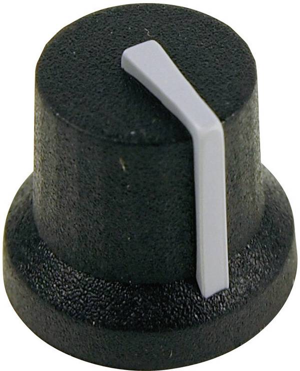 Cliff CL170844BR CL170844BR Control knob Black, Grey (Ø x H) 16.8 mm x 14.5 mm 1 pc(s)