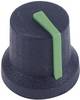 Cliff CL170852BR Knob K87Mbr Black / Green 6mm D