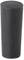 A black, cylindrical rubber bung, commonly used to seal or stopper liquids in laboratory containers.