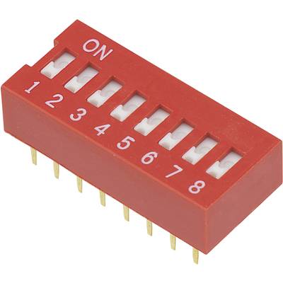   TRU COMPONENTS  704902  DSR-08  DIP switch  Number of pins (num) 8  Slide-type  1 pc(s)  
