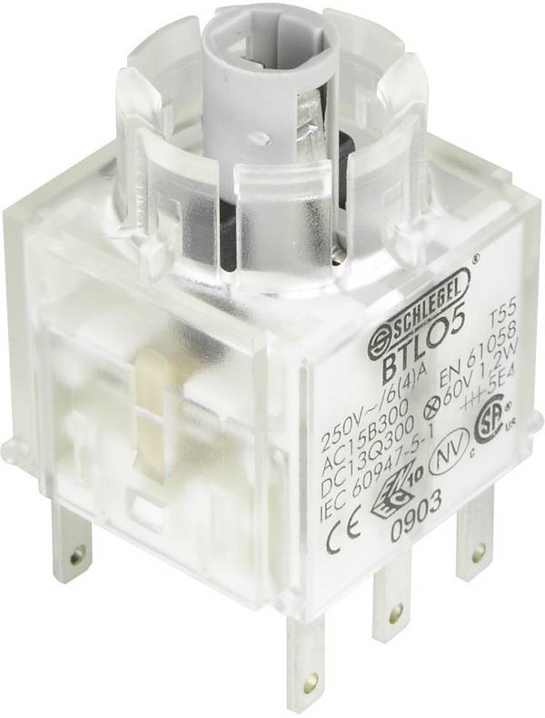 Schlegel BTLO5 Contact + bulb holder 2 breakers momentary 250 V 1 pc(s)