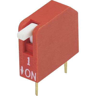 TRU COMPONENTS 704976 DP-01 DIP switch Number of pins (num) 1 Piano-type 1 pc(s) 