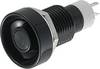 Miyama 706013 DS-260, BK Pushbutton 125 V AC 3 A 1 x Off/(On) momentary (Ø x L) 17 mm x 32.1 mm 1 pc(s)