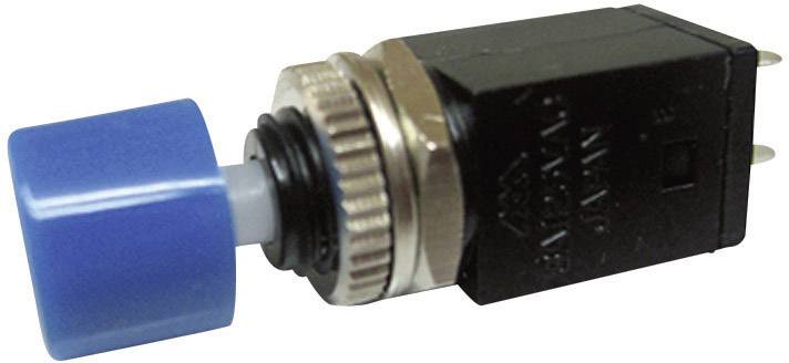 Miyama 706030 DS-410, BL Pushbutton 125 V AC 3 A 1 x Off/(On) momentary (L x W x H) 10 x 10 x 36.9 mm 1 pc(s)