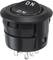Black toggle switch with 'ON' marking in resting position. Features multiple metal pins for electrical connection.