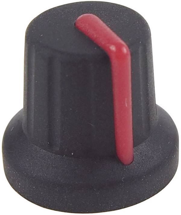 Cliff FC72602S FC72602S Control knob Black, Red (Ø x H) 16 mm x 15.1 mm 1 pc(s)