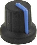 Cliff FC72603S Control knob Black, Blue (Ø x H) 16 mm x 15.1 mm 1 pc(s)