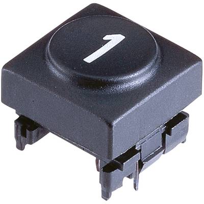 Marquardt 826.010.011 Sensor Cap Button cap "0" Anthracite Compatible with (details) Series 6425 without LED