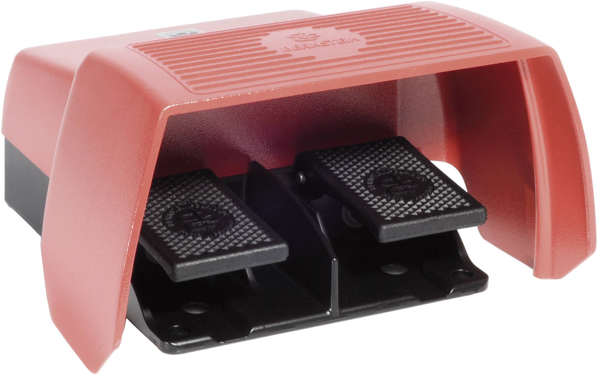 Bernstein AG F2-U1Z/U1Z UN Foot switch 240 V AC 10 A 2-pedal + protective cover 2 makers, 2 breakers IP65 1 pc(s)