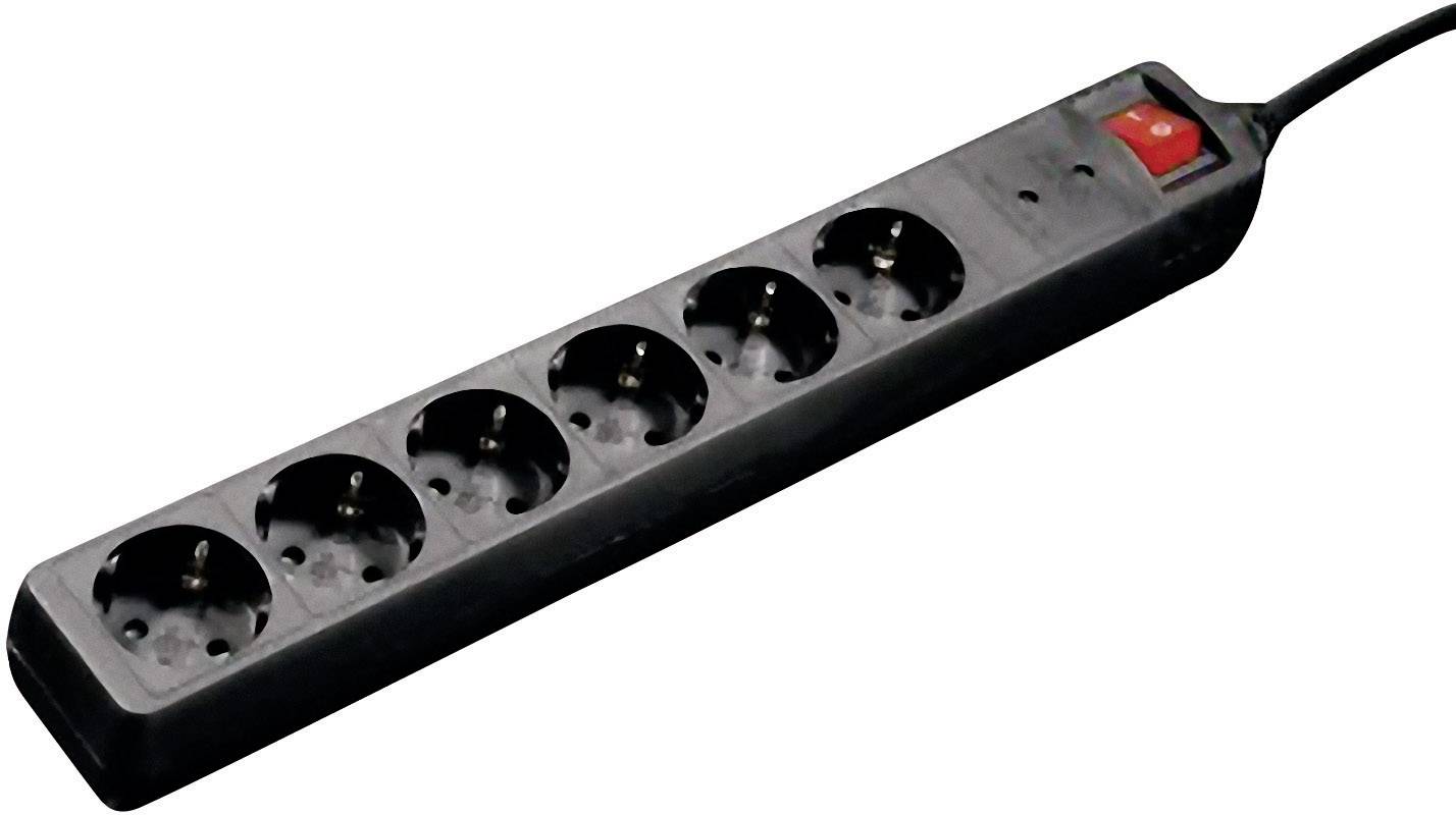 Image of Hama 00047779 Surge protection power strip 6x Black PG connector 1 pc(s)