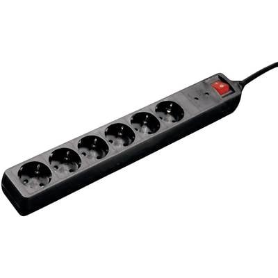 Image of Hama 00047779 Surge protection power strip 6x Black PG connector 1 pc(s)