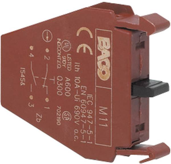 BACO LM11 Contact 1 breaker, 1 maker momentary 600 V 1 pc(s)