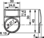 Shield carrier 22 mm with plate