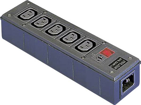 Bulgin PXD301/550/01/1 IEC adapter IEC C14 plug (cooling devices) - IEC C13 socket (cooling devices), IEC C13 socket (cooling devices), IEC C13 socket (cooling devices), IEC C13 socket (cooling devices), IEC C13 socket (cooling devices) Black 1 pc(s)