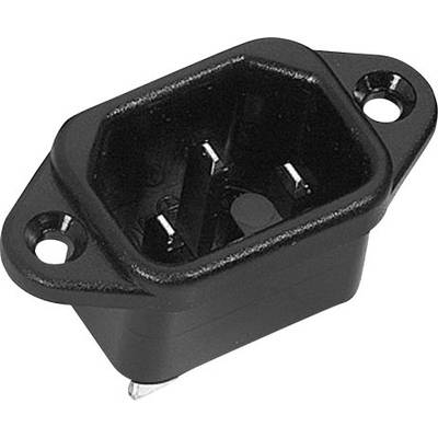 K & B 42R021211 Hot wire connector 42R Plug, vertical mount Total number of pins: 2 10 A Black 1 pc(s) 