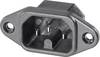 K & B 42R024211 Hot wire connector 42R Plug, vertical mount Total number of pins: 2 10 A Black 1 pc(s)