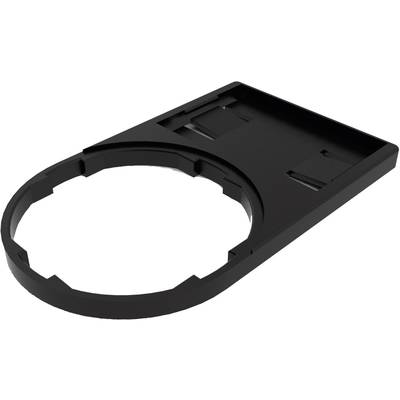 Black plastic adapter with circular cutout, suitable for mounting on an optical device.