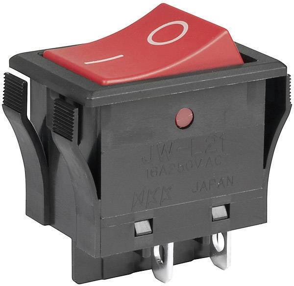 NKK Switches JWL21RA1A Flip switch JWL21RA1A 250 V AC 16 A 2 x Off/On  latch 1 pc(s)