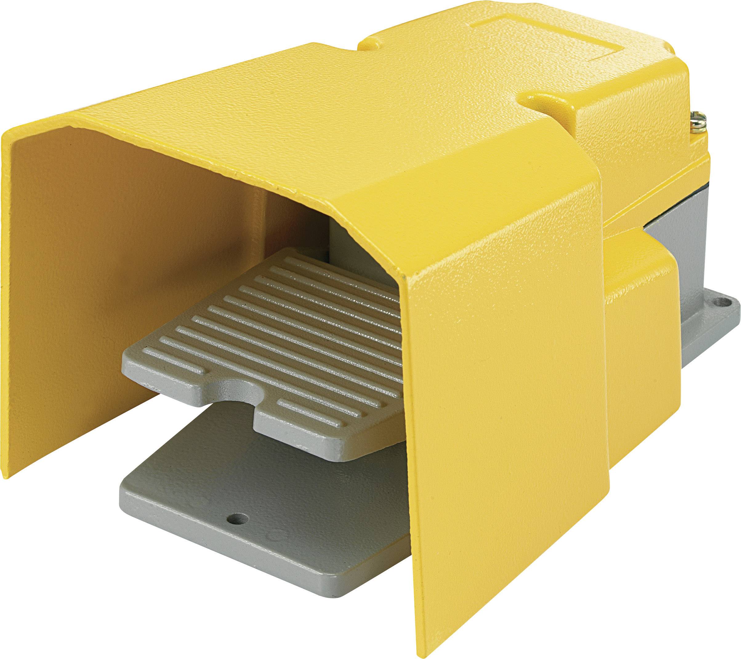 TRU COMPONENTS FS-502 Foot switch 250 V AC 15 A 1-pedal + protective cover 1 breaker, 1 maker 1 pc(s)