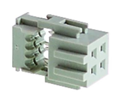 A grey electrical connector with multiple terminal blocks, suitable for industrial wiring and electrical cabinet construction.