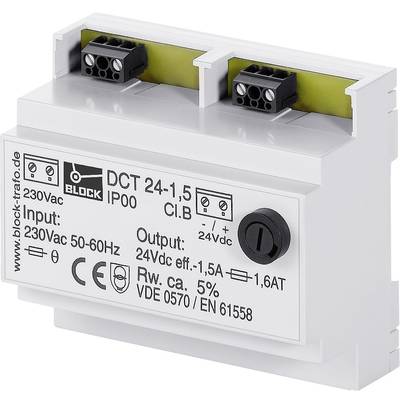 Block DCT 24-2,5 Unregulated DC power supply 24 V DC 2.5 A 60 W 1 x