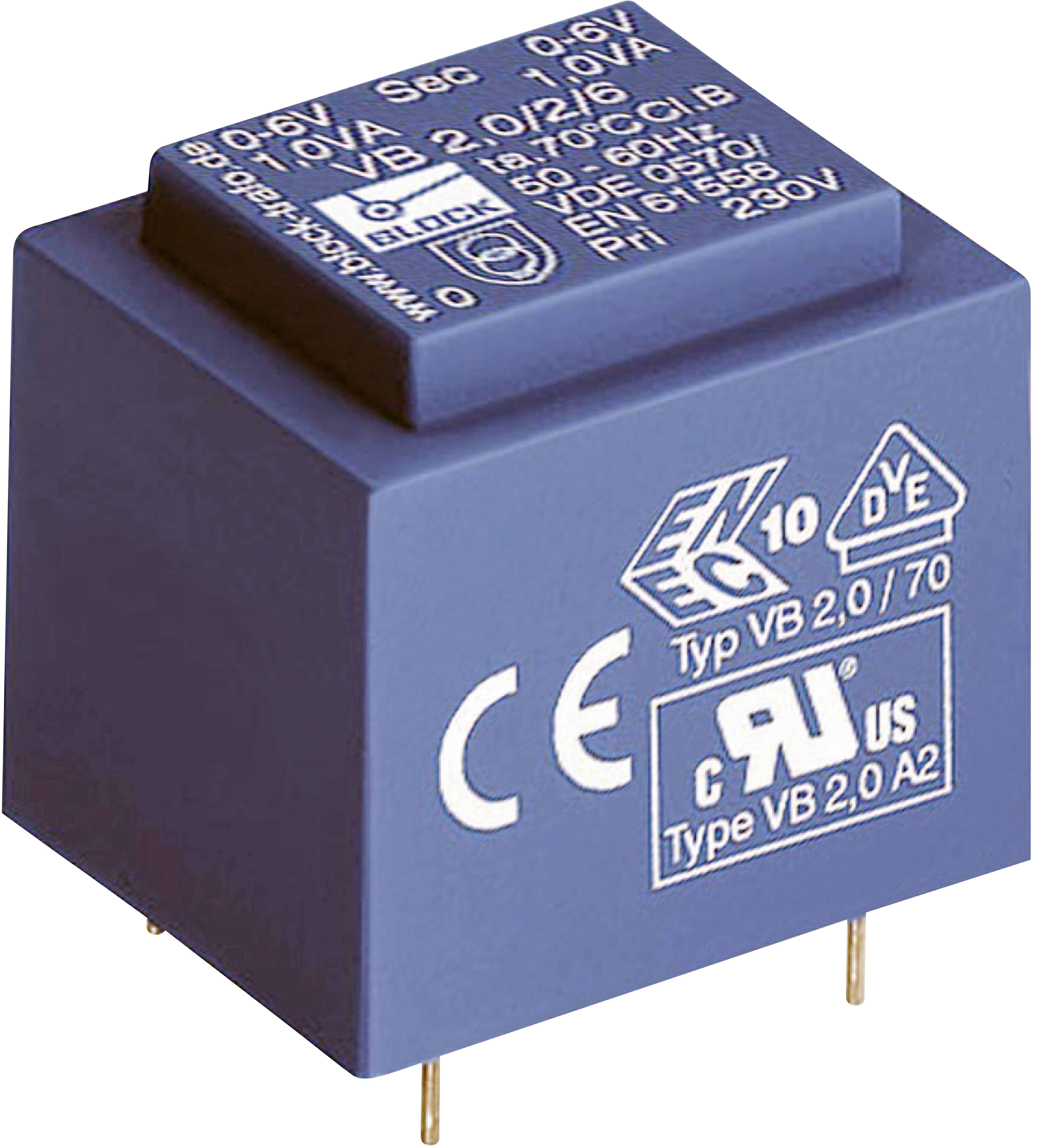 Block VB 2,3/1/9 Printtransformator 1 x 230V 1 x 9 V/AC 2.30 VA 255mA 