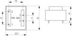 Block VB 0,35/1/12 PCB mount transformer 1 x 230 V 1 x 12 V AC 0.35 VA 29 mA
