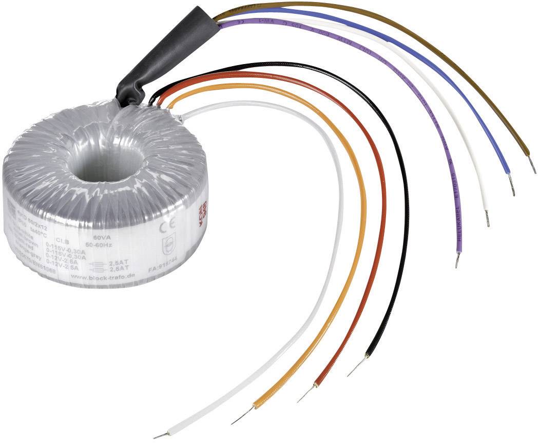 Block RKD 500/2×35 Toroidal core transformer 2 x 115 V 2 x 35 V AC 500 VA 7.14 A