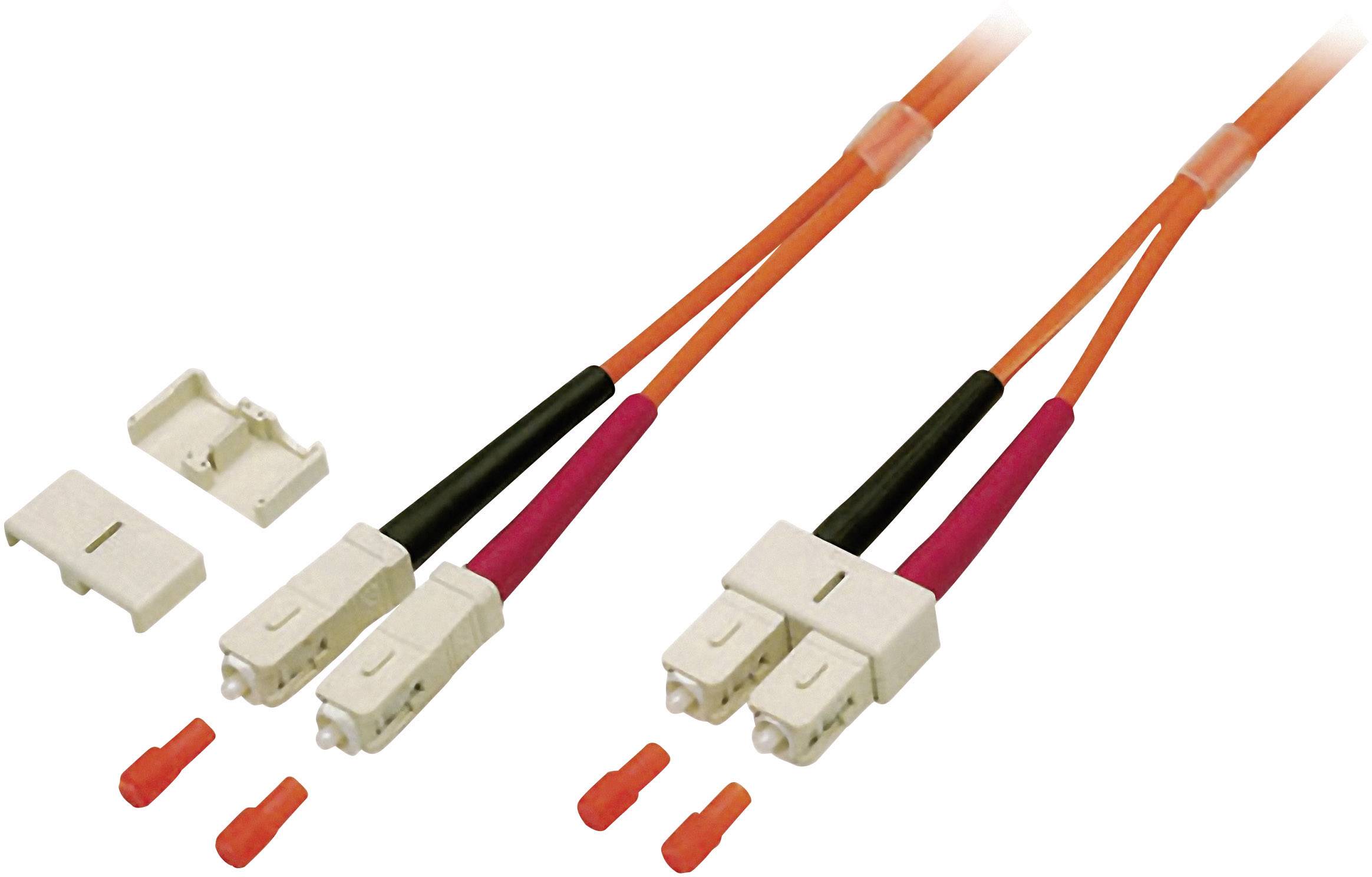 EFB Elektronik O6423.10 Fibreglass FO Cable 10.00 m Orange [1x SC plug - 1x SC plug] 62,5/125 µ Multimode OM1-0