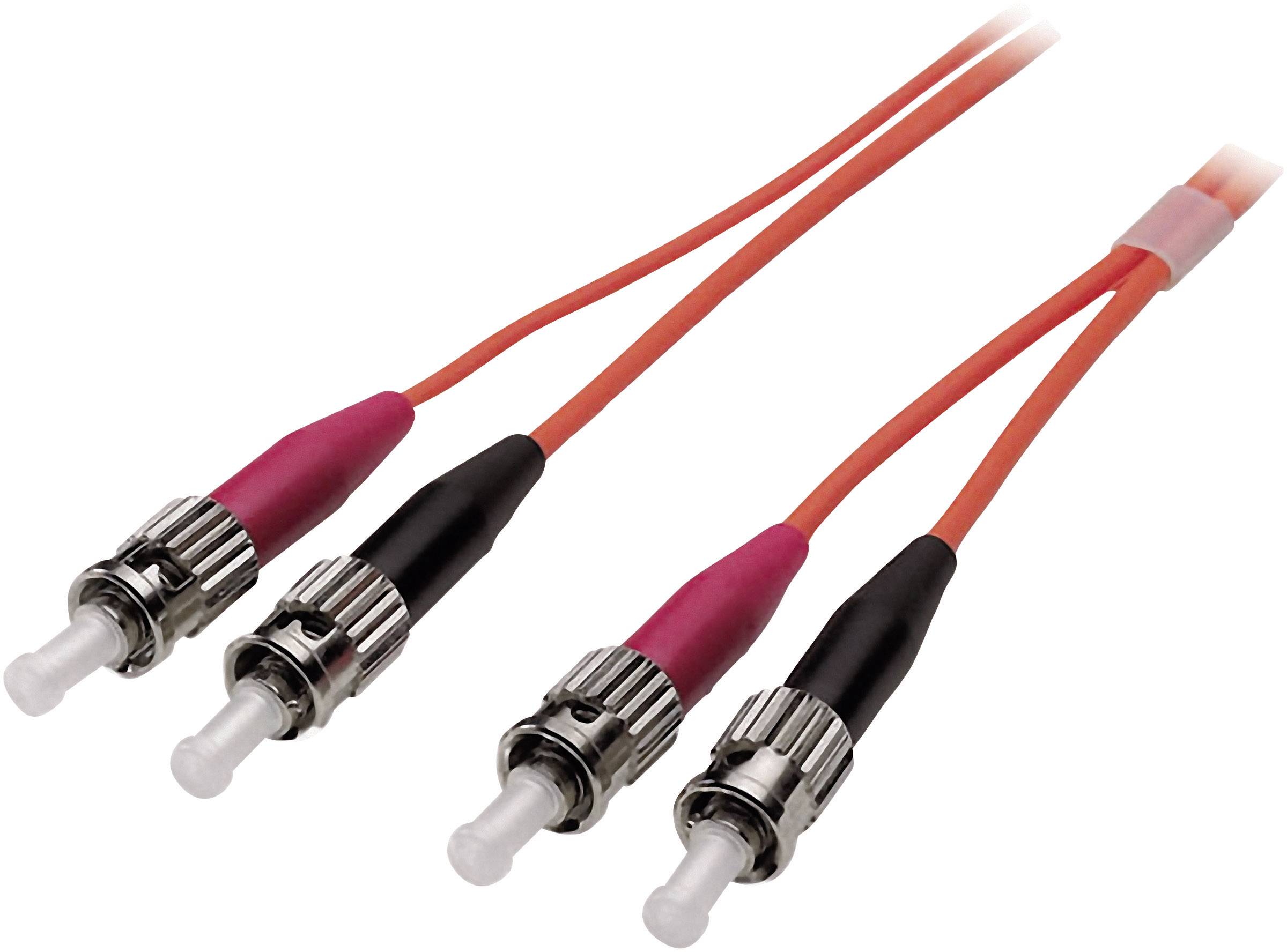 EFB Elektronik O6023.7,5 Fibreglass FO Cable 7.50 m Orange [1x ST plug - 1x ST plug] 62,5/125 µ Multimode OM1-0
