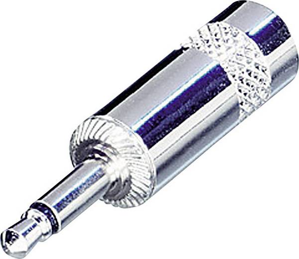 Rean AV NYS226 3.5 mm audio jack Plug, straight Number of pins: 2 Mono Silver 1 pc(s)