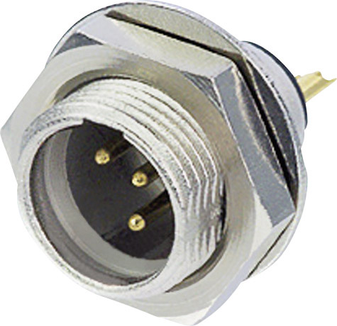 Rean AV RT5MPR Mini XLR connector Plug, vertical mount Number of pins: 5 Silver 1 pc(s)