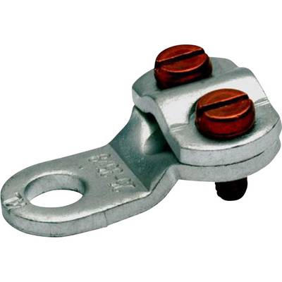 Klauke 573R6 Ring terminal 2x screw Cross section (max.)=16 mm² Hole Ø=6.5 mm Not insulated Metal 1 pc(s) 