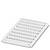 A white rectangular ventilation grille with multiple horizontal louvres, positioned at an angle against a white background.