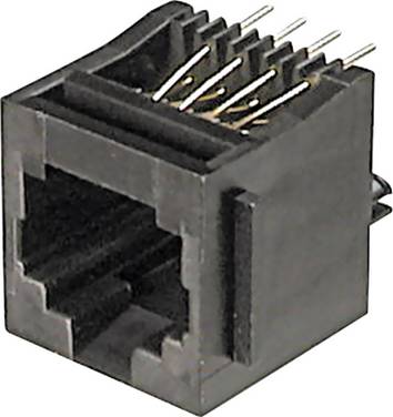 ASSMANN WSW A-20140 Mounted Modular Socket 4 RJ10 Socket, vertical vertical Black