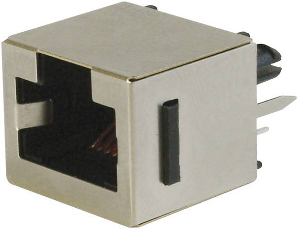 ASSMANN WSW A-20142-LP/FS Top Entry Modular Socket 8 RJ45 Socket, vertical vertical Black