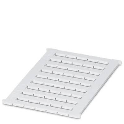 A white plastic tray with several horizontal slots, likely designed for organising or storing objects.